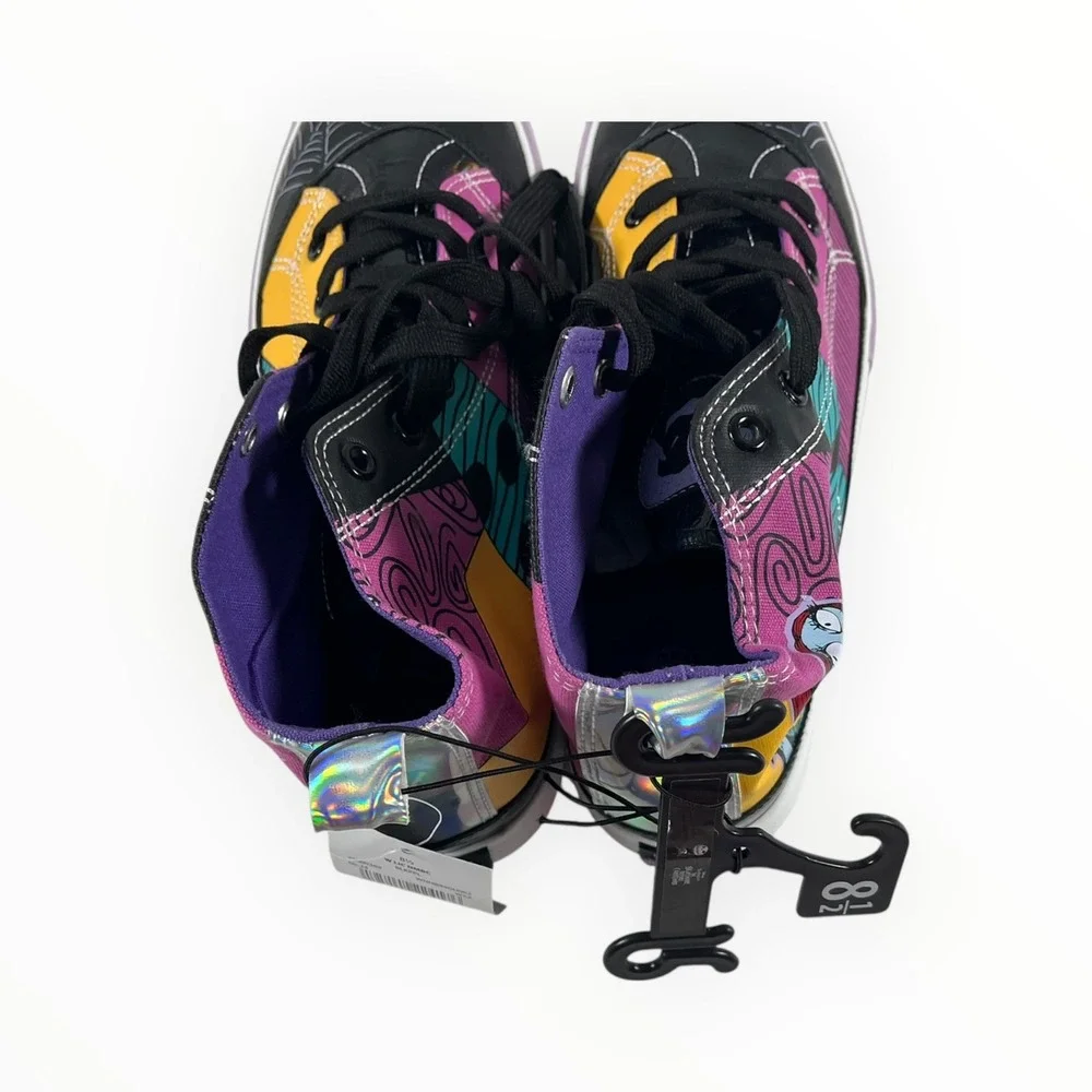 Disney Ground Up Nightmare Before Christmas Sally Patchwork High Top Sneakers